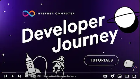 ICP Developer Journey • DFINITY